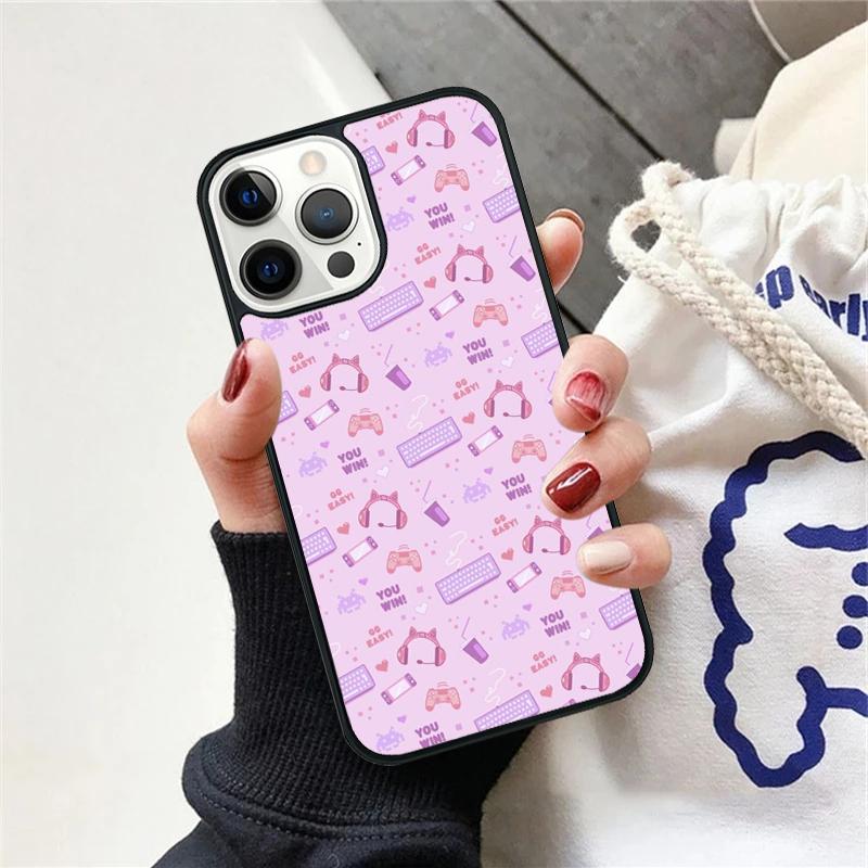 90s Sweet Kawaii Game Controller Phone Case Cover For iPhone 17 Air 15 16 11 13 14 Pro Max 12 Plus Max Fundas