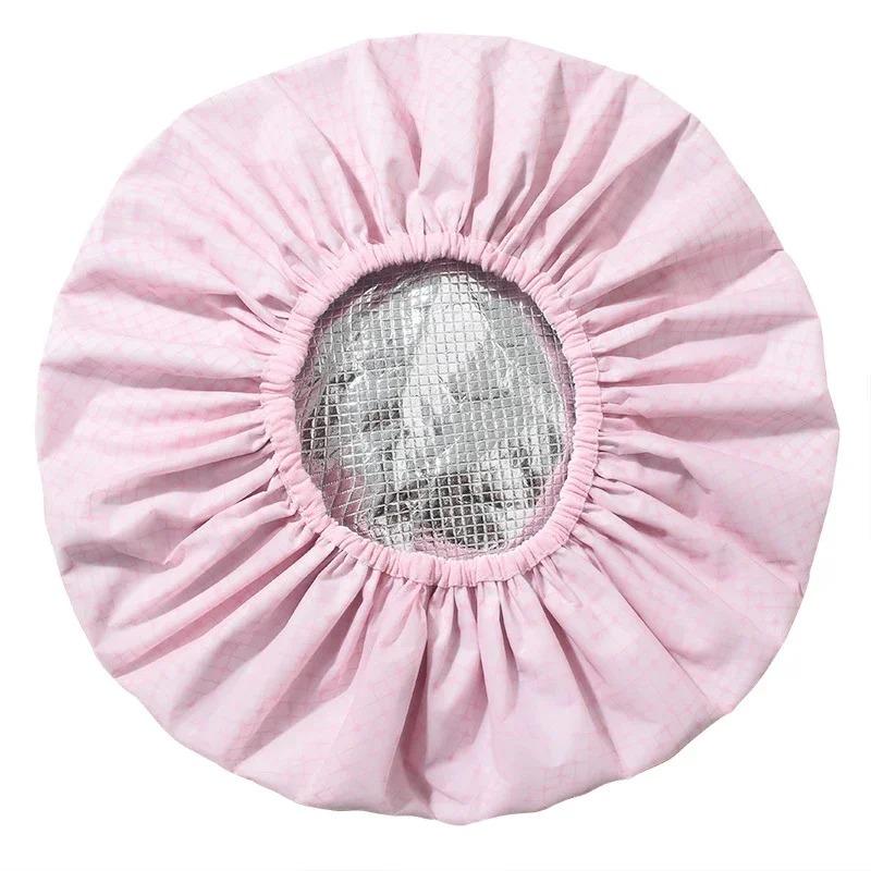 1PC Self-heating Tin Foil Hat Thickened Heating Steam Shower Caps Hair Mask Cap Portable Hair Salon Smooth Hair Oil Baking Cap