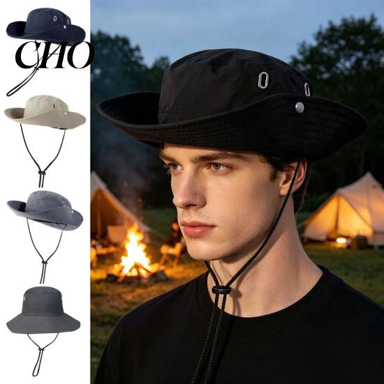 Sun Hat for Men Women Wide Brim Fishing Adjustable Windproof Rope Hiking Protection Breathable Summer Outdoor Travel Camping Lightweight