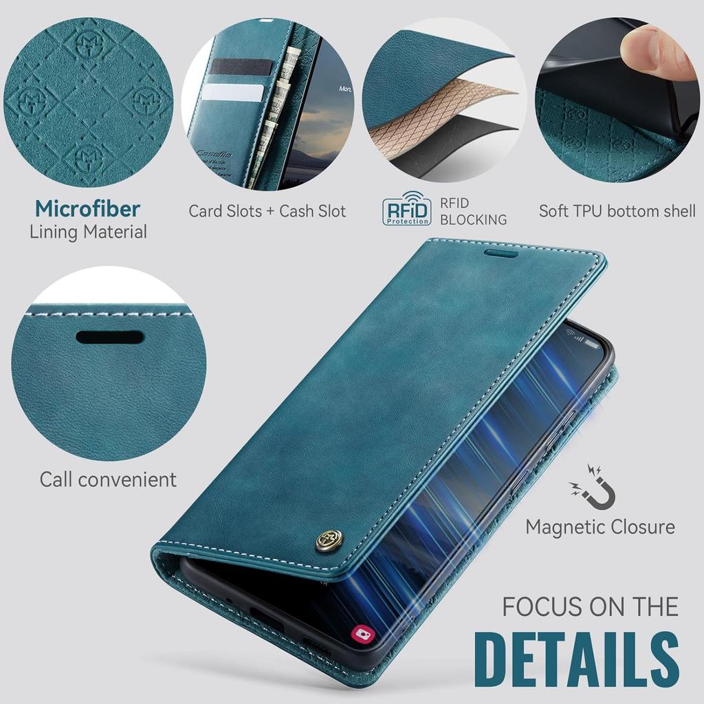 Wallet Case for Samsung Galaxy S21 Leather Wallet Flip Cover with Card Holder, Kickstand, Magnetic Closure, RFID Blocking TPU Shockproof Phone Case