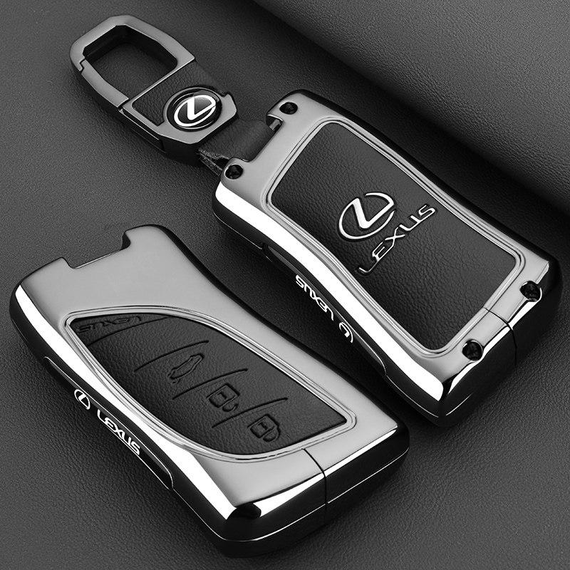 DJSZ3 Zinc alloy Leather Car Remote Key Case Cover Keychain For Lexus NX GS RX IS ES GX LX RC 200 250 350 LS 450H 300H Accessories