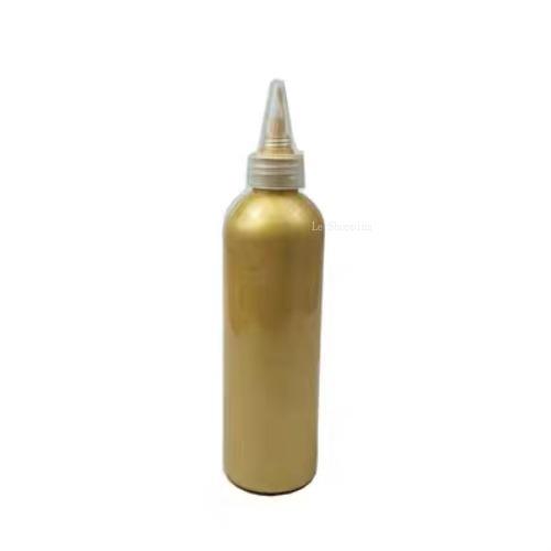 60ml/500ml Metallic Acrylic Pigment Light and Water Resistant Gold/Silver/Copper Dye Hand-DIY Plaster Doll Buddha Graffiti Paint