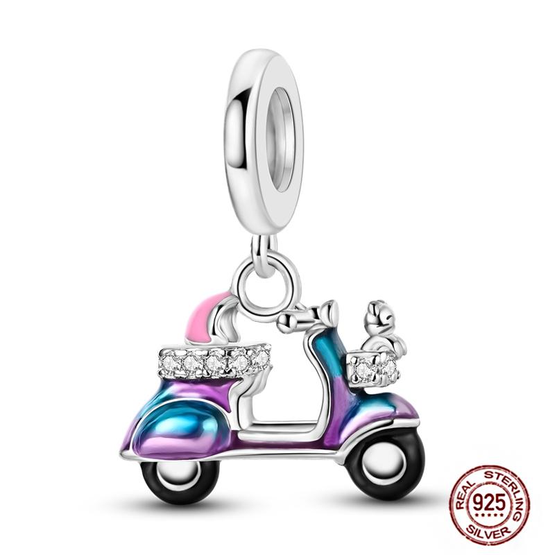 Ежедневные статьи Медные розовые парфюмерные шармы Камера Гантель Смарт-часы Бусины Подходят для оригинальных браслетов DIY Ювелирный подарок