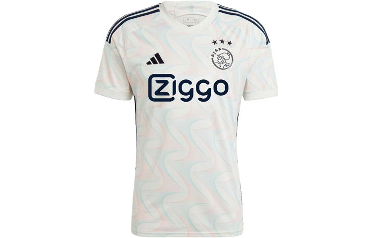 adidas Футбольные майки Аякс Амстердам Мужские Ярко-белые Умеренный прямой крой HZ7717