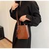 Trend Korean Pu Leather Shoulder Bag Silver High Quality Crossbody Bags Mini Small Square Bag for Women Lady