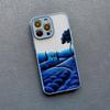 Желтый Горный Закат Чехол для Телефона Для iPhone 16 14 15 11 12 13 Pro Max Mini XR X XS 7 8 Plus SE Природный Пейзаж Ударопрочный Чехол