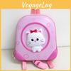 Cute With Backpack Cat Print Design Suitable For Childrens Kindergarten Use