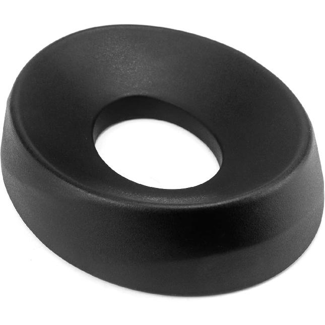 QWORK Motorcycle Helmet Stand, Helmet Service Pad, Helmet Support Donut Ring For Motorcycle Snowmobile Scooter Helmetsm, Black