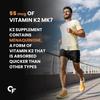 Carbamide Forte Витамин D3 K2 | Добавка витамина D3 K2 для здоровья костей и сердца | Таблетки витамина D с витамином K2 MK7-120 Вегетарианские таблетки