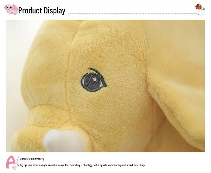 Плюшевая игрушка слон - Успокаивающая кукла-компаньон для сна для младенцев