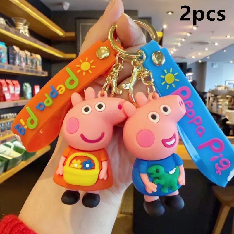 Peppa Pig Balloon Family Pink George Happy Birthday Banner Party Decoration Cake Topper Disposable Tableware Stickers Background