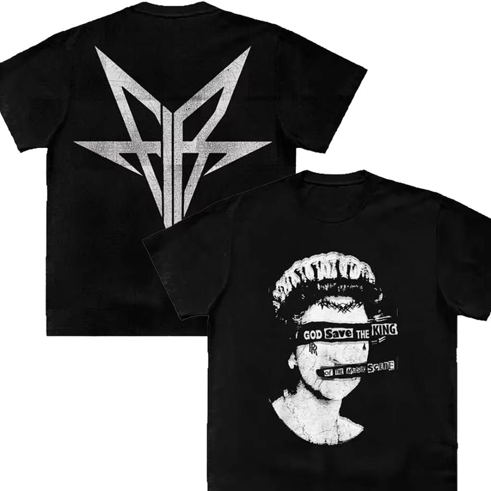 2025 Falling in Reverse Graphic Хлопковая рубашка унисекс для мужчин и женщин, летняя, с коротким рукавом, модный бренд класса люкс, повседневная, винтажная, повседневная футболка