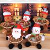 Merry Christmas Decorative Candy Storage Basket Desktop Pendant Children's Candy Storage Basket Christmas Decorative Pendant
