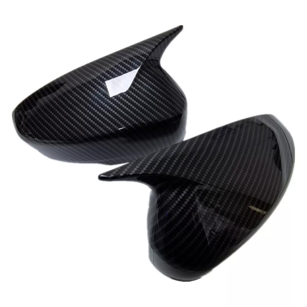 Для Mitsubishi Eclipse Cross 2018-2022 Автомобильная наклейка Крышка зеркала заднего вида Бокового зеркала Колпачок крыла Накладка на дверь Снаружи Задний вид Чехол Отделка Углерод