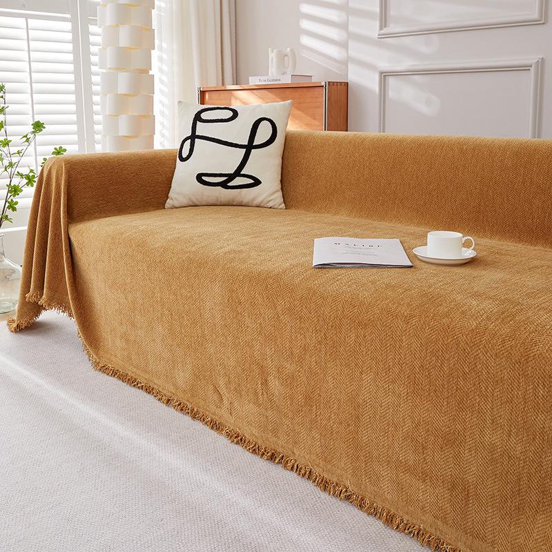 Чехол для дивана из водонепроницаемой ткани с защитой от кошек из шенилла для всех сезонов