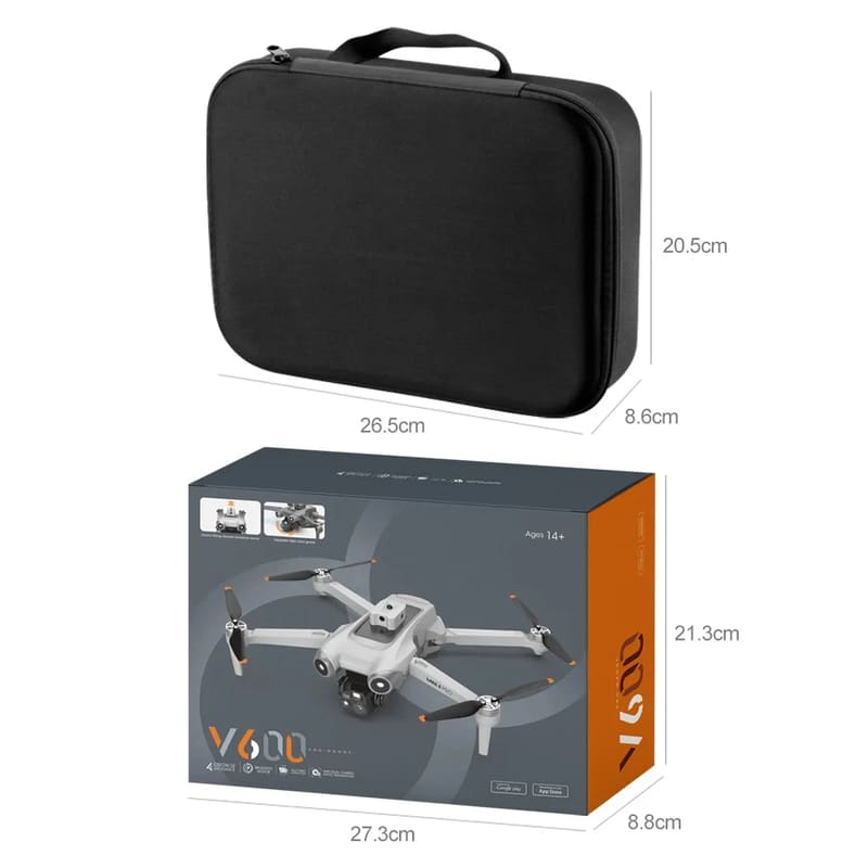 2025 NEW V600 RC Drone 5G 8K HD ESC Aerial Photography Dual Camera Optical Flow Positioning Obstacle Avoidance Brushless Quad-rotor Aircraft Toy Gift