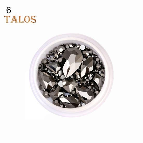 1 коробка маникюрный декор блестящие ногти красота горный хрусталь модный 3D декор ногтей для накладных ногтей