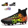 High Top Football Shoes Men and Women Adults Children Students AG Spikes Artificial Grass Adult TF Broken Nails Training Shoes