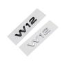 V6T V8T W12 V10 Logo Car Trunk Emblem Badge Sticker ABS Car Refurbishment Decoration Black Knight Style Modification Suitable