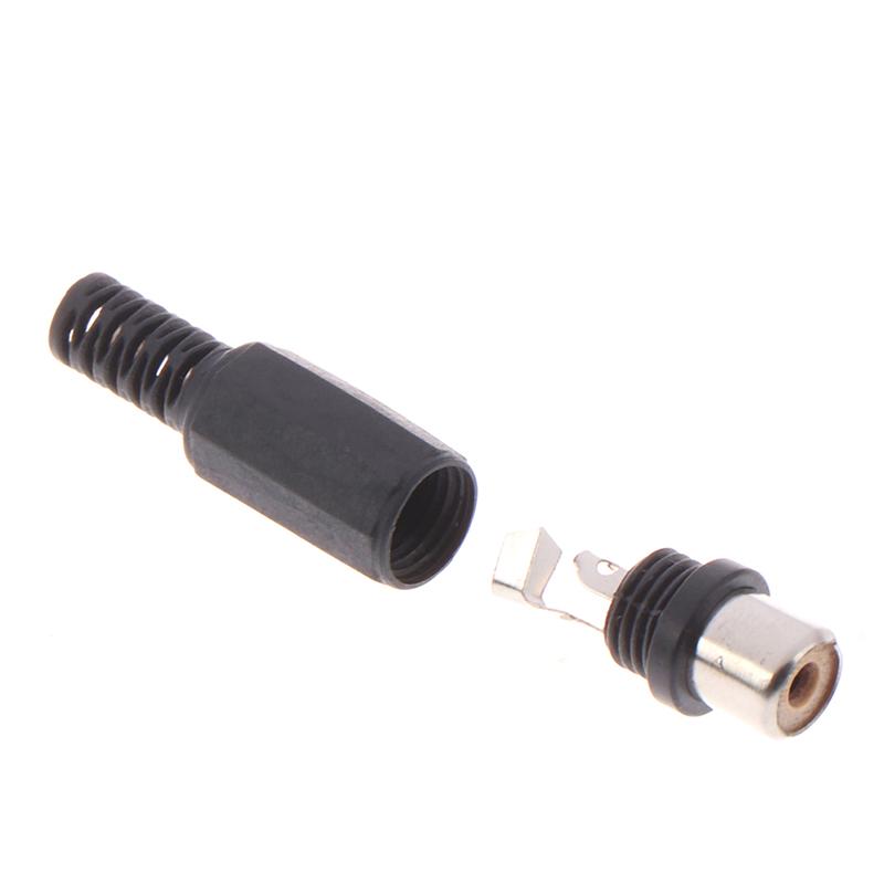 Пластиковый Lotus аудио и видео мужской RCA мужской сварочная головка AV мужской и женский штекер