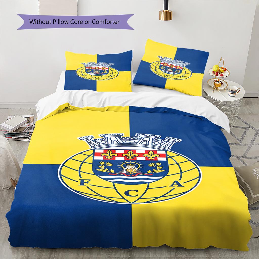 FC Arouca Pattern Bedding Set Quilt Cover Pillowcase Home Decor Gift (1 * duvet cover + 2 * pillowcase, without core)