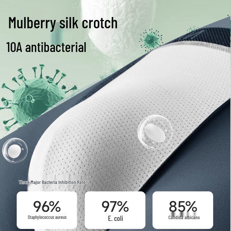 Nanjiren Мужские антибактериальные боксеры из чистого хлопка