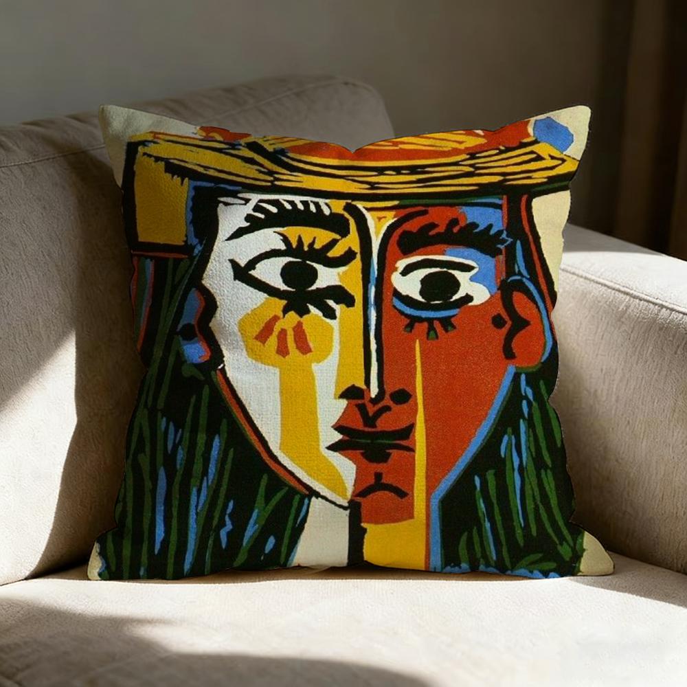Американское искусство P-Пикассо Наволочка pillowcase, двусторонняя печать, диванная подушка, подушка для изголовья кровати в спальне