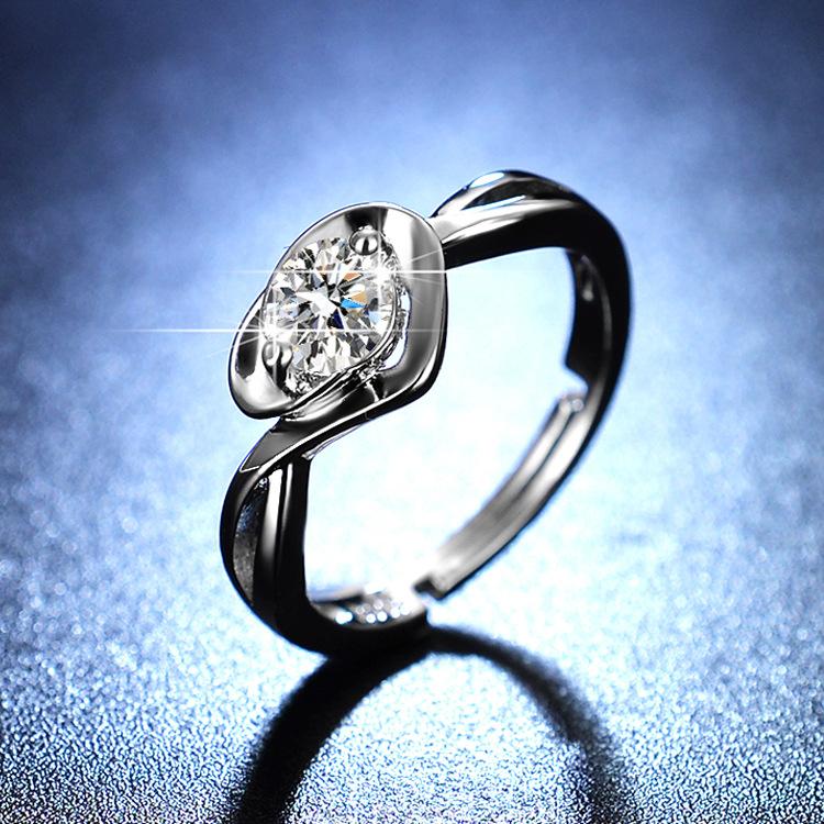Heart Ring, Marriage Proposal Confession Simulation Mozzarella Diamond Ring, Japanese and Korean Wedding Love Ring
