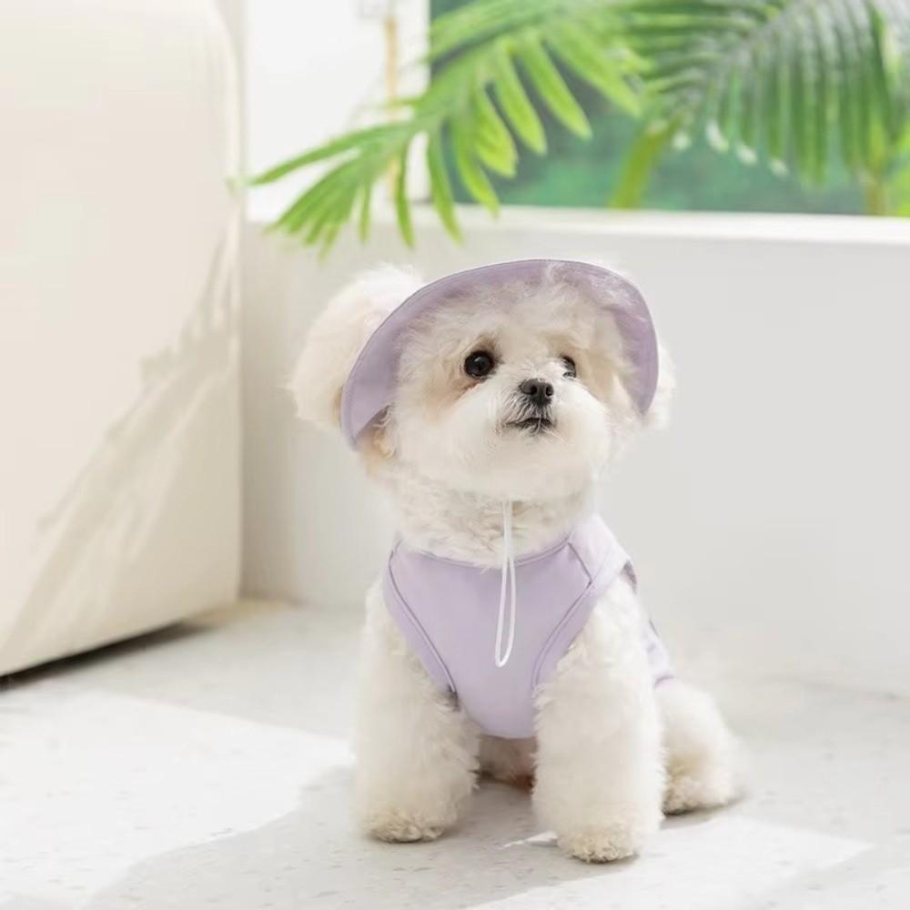 Reflective Trim Pet Sun Protection Clothes Breathable Dogs Short Sleeve Sun Protection