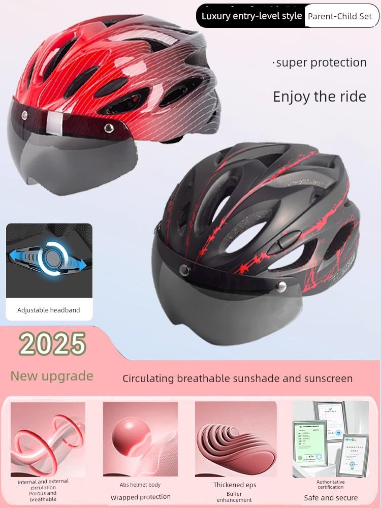 Yu Zhaolin Kidsren's Bicycle Helmet for Boys and Girls, Bicycle, Skateboard, Roller Skating, Balance Car, Ultra-Light Safety Helmet All-In-One