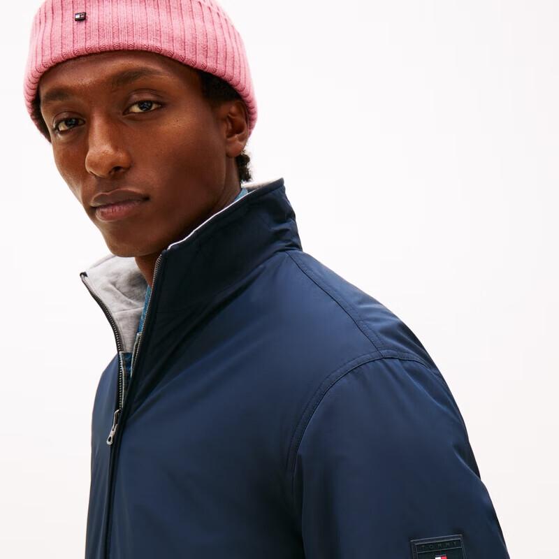 Tommy Hilfiger Men's Reversible Stand-Collar Cotton Jacket
