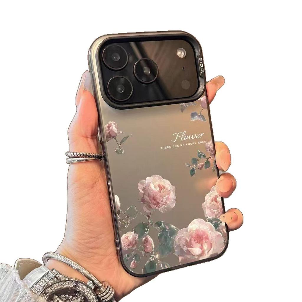 Pink Rose Trendy Phone Case for iPhone 17 Pro/16/15/14/13 - Creative & Popular Design