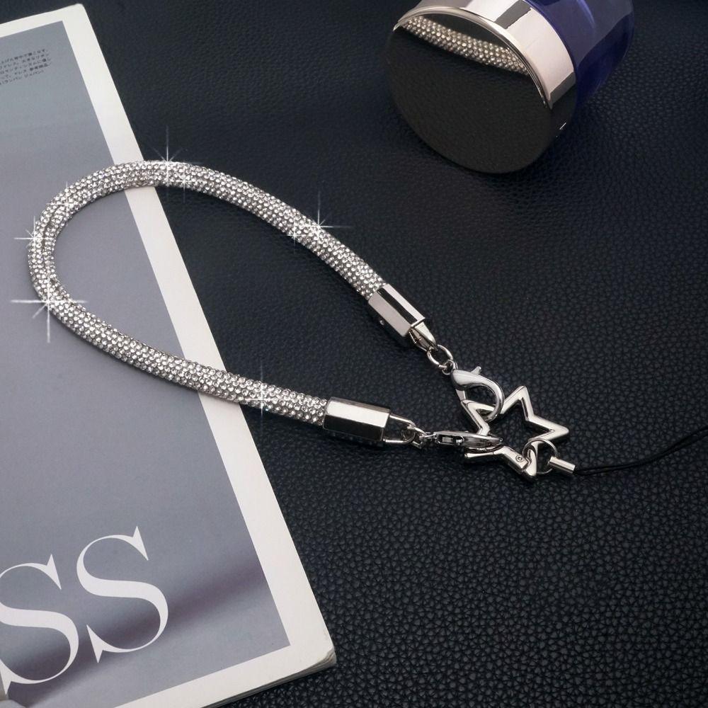 Яркий шнурок для телефона со стразами, шнур для подвешивания на запястье, роскошный телефон, веревка для запястья, аксессуары для телефона