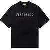 Crew Neck Pullover Comfortable Loose Letter Pattern Short Sleeve T-Shirt Men T-Shirt Black FG24FW50-10155LGHWJ