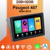Android Carplay Car Radio For Peugeot 407 2004-2010 Multimedia Player Head Unit Stereo GPS Navigation BT WIFI 2+32GB