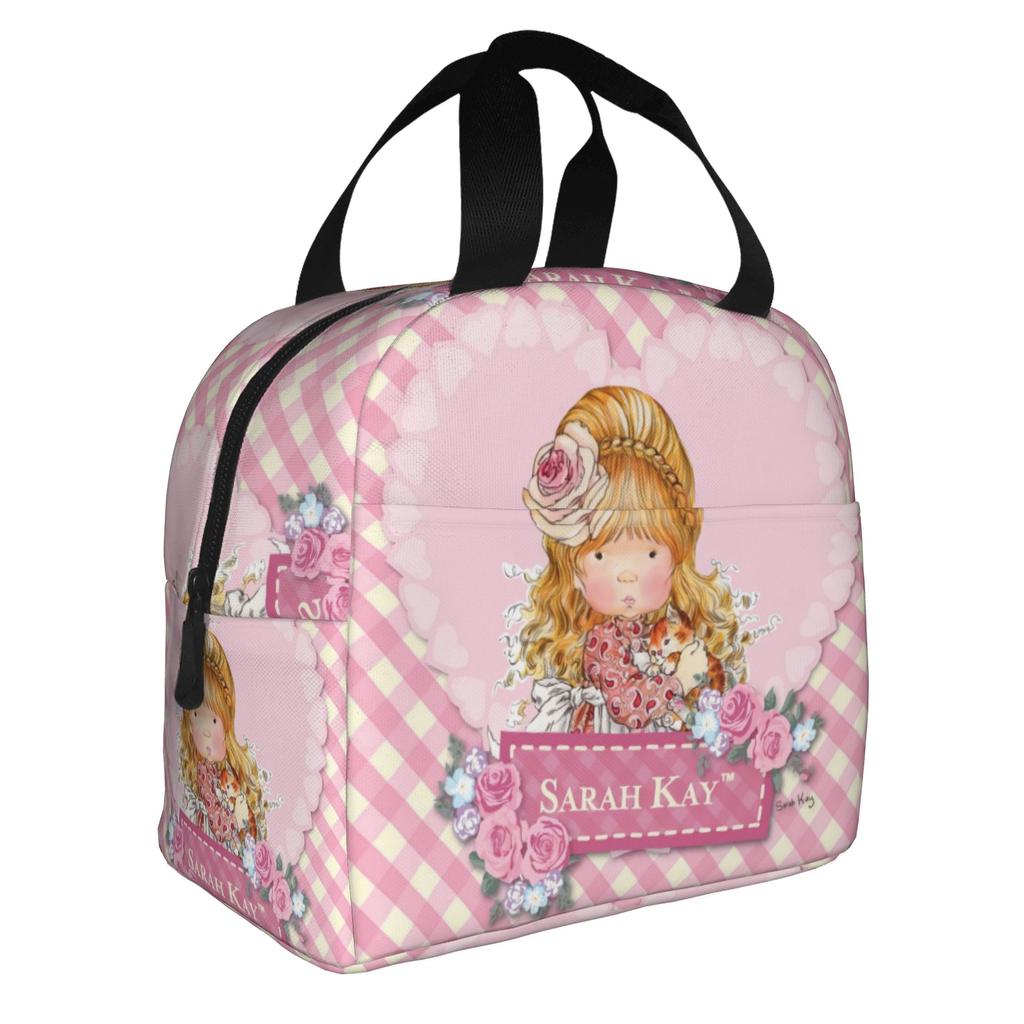 Cartoon S-Sarahs K-Kays Lunch Bag Men Women Kawaii Girl Cooler Thermal Insulated Lunch Boxes for Adult Office