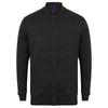 Henbury Unisex Knitted Bomber Jacket