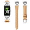 Металлический+кожаный ремешок для Samsung Galaxy Fit 3 для аксессуаров для умных часов Samsung fit 3, браслет для Galaxy Fit 3