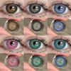 2pcs NEW Colored Contact Lenses Fashion Blue Eyes Lenses Gray Beauty Pupils Brown Eyes Contacts Green Lens 6 Months Use