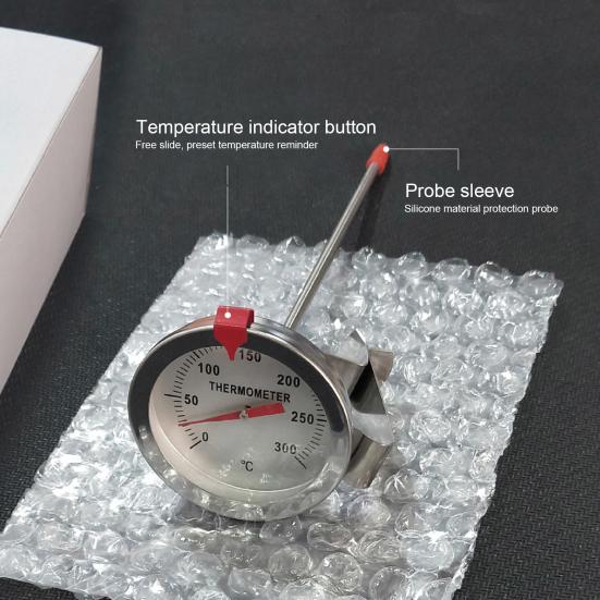 Универсальный термометр для масла, высокоточный термометр для приготовления пищи из нержавеющей стали, измеритель температуры пищевого масла, тестер температуры еды