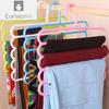 5 Layers Multifunctional Pants Hangers Holders Trousers Hanger Storage Rack Clothes Hanger Space Saver Wardrobe Closet Organizer