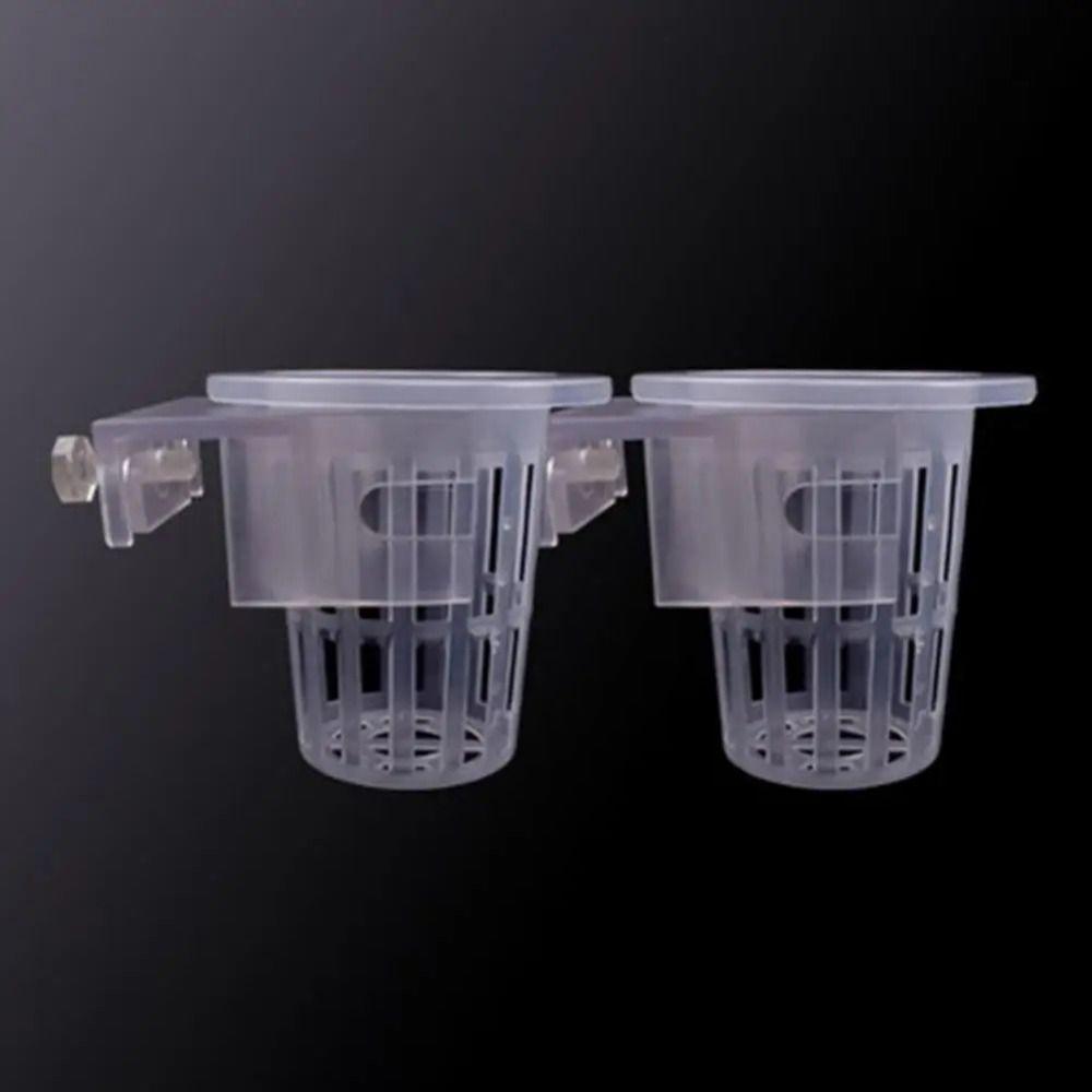 2 шт. Подвесной гидропонный стакан для посадки, регулируемая корзина для посадки в аквариум, гидропонная поддержка