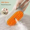 Folding Rotatable Cat Spray Massage Brush One Button Steam Pet Grooming Floating Hair Removal Bath Comb for Cats
