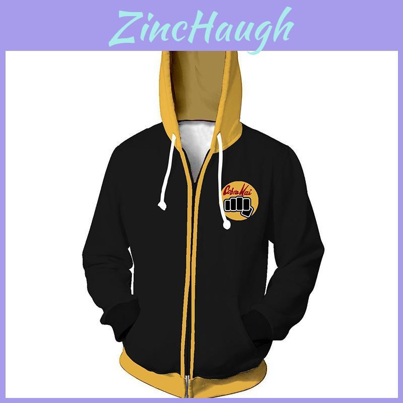 Breathable Karate Kid Val Armorr 3d Hoodie Jacket With Kangaroo Pocket