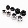 10pcs Hex Nylon Locknut 304 Stainless Steel Insert Lock Nut Durable Self-locking Nut  Fastener