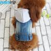 XS-2XL Denim Dog Clothes Cowboy Pet Dog Coat Puppy Clothing For Small Dogs Jeans Jacket Dog Vest Coat Puppy Outfits Cat Clothes