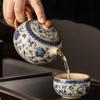 Set da teiera Celadon Ru Kiln Xishi, teiera singola, bollitore per il tè, set da tè Kung Fu in ceramica di alta qualità per uso domestico