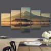 5Pcs Lake Sunset 5 Pieces Canvas Poster HD Print Home Decor Pictures Art No Framed Room Decor Modern 5 Panel Abstract