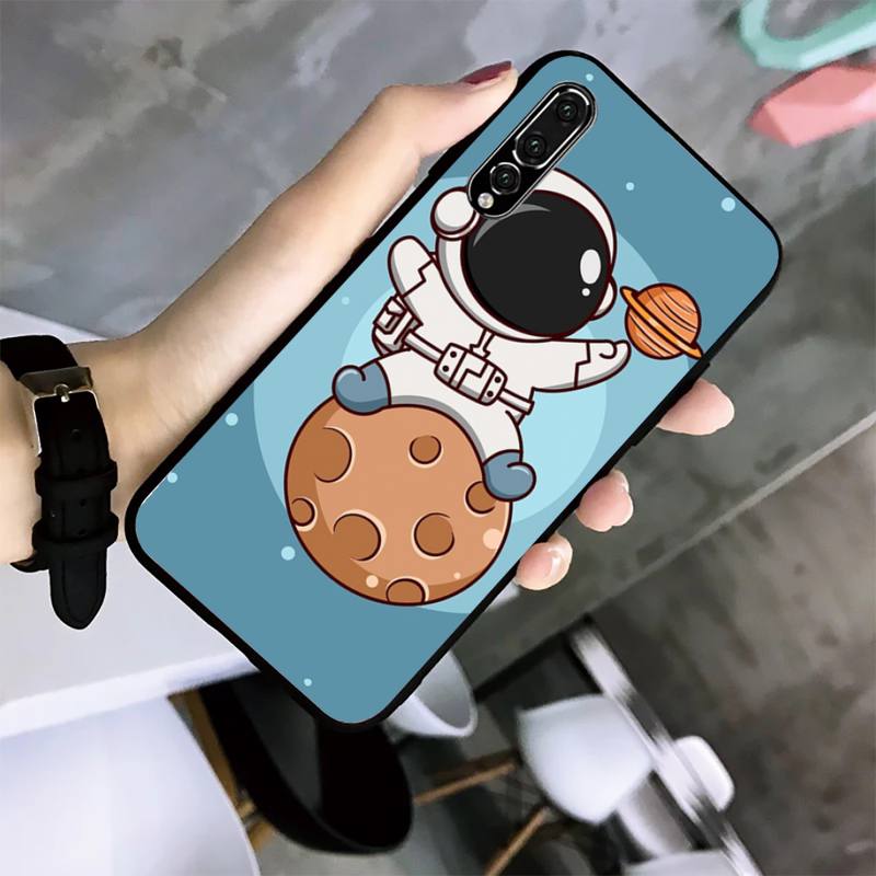 Чехол для телефона с рисунком космонавта для Huawei G7 G8 P7 P8 P9 P10 P20 P30 Lite Mini Pro P Smart Plus Cove Fundas