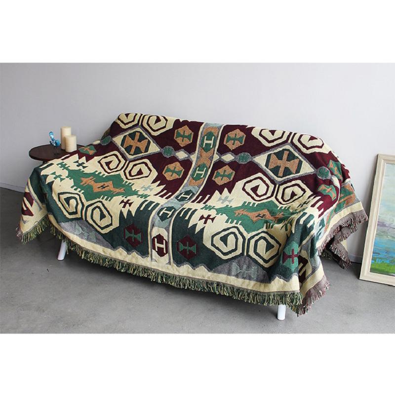 AB-Side Thick Blanket Jacquard Sofa Cover Blankets for Home Bedding Bedcover Carpet Knitted Coverlet Bedspread